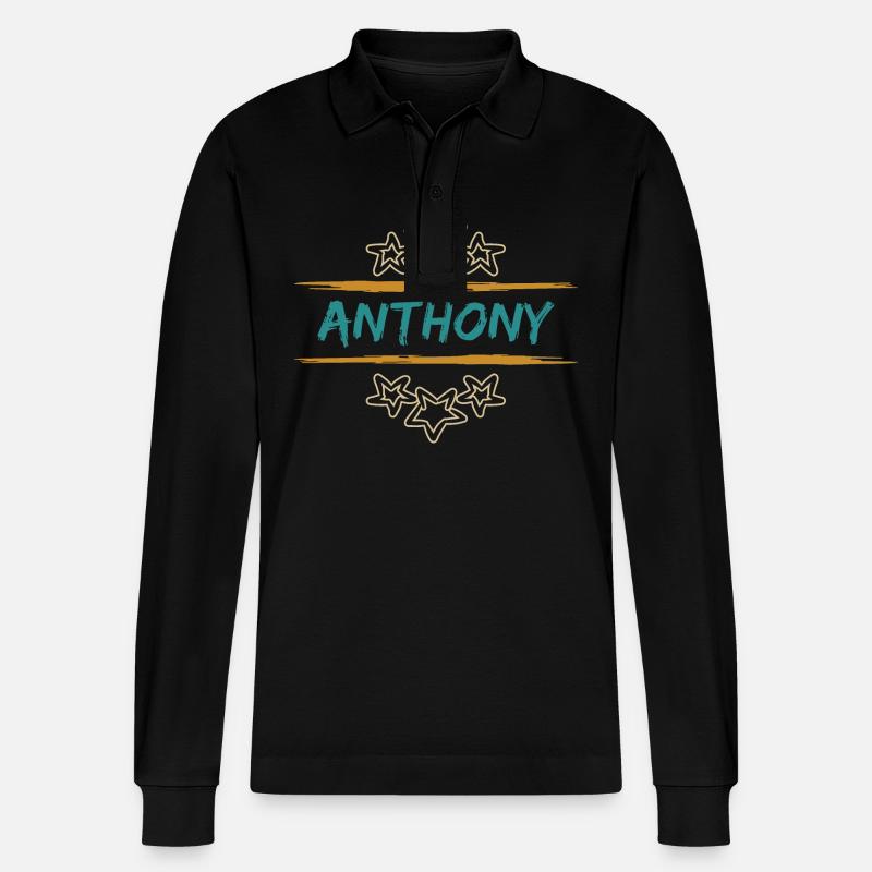 Anthony Anthony - Polo à manches longues bio PREPSTER Stanley/Stella Unisexe - noir