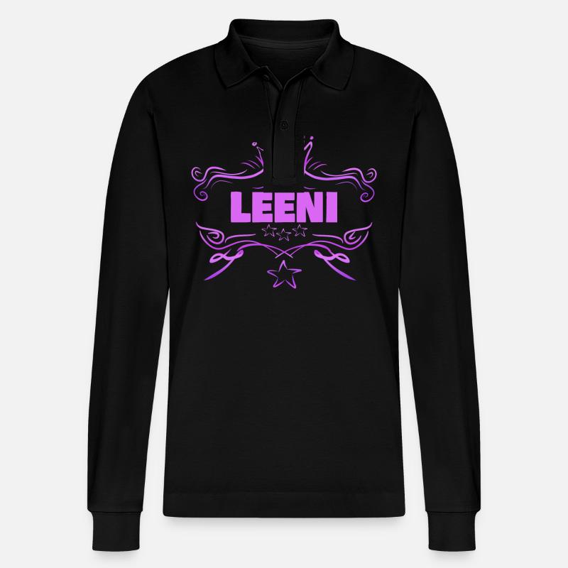 Leeni - Polo à manches longues bio PREPSTER Stanley/Stella Unisexe - noir