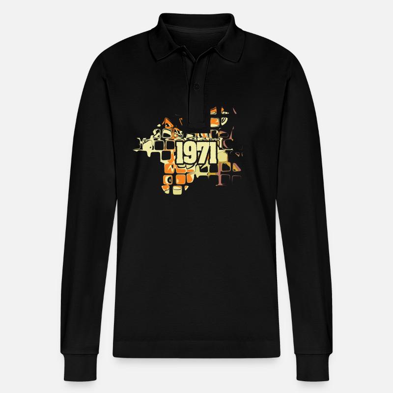 1971 - Stanley/Stella Unisex Bio-Langarm-Poloshirt Prepster - Schwarz