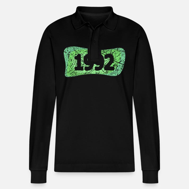 Scratch 1992 - Stanley/Stella Organic Unisex Long-Sleeved Polo Shirt Prepster - black