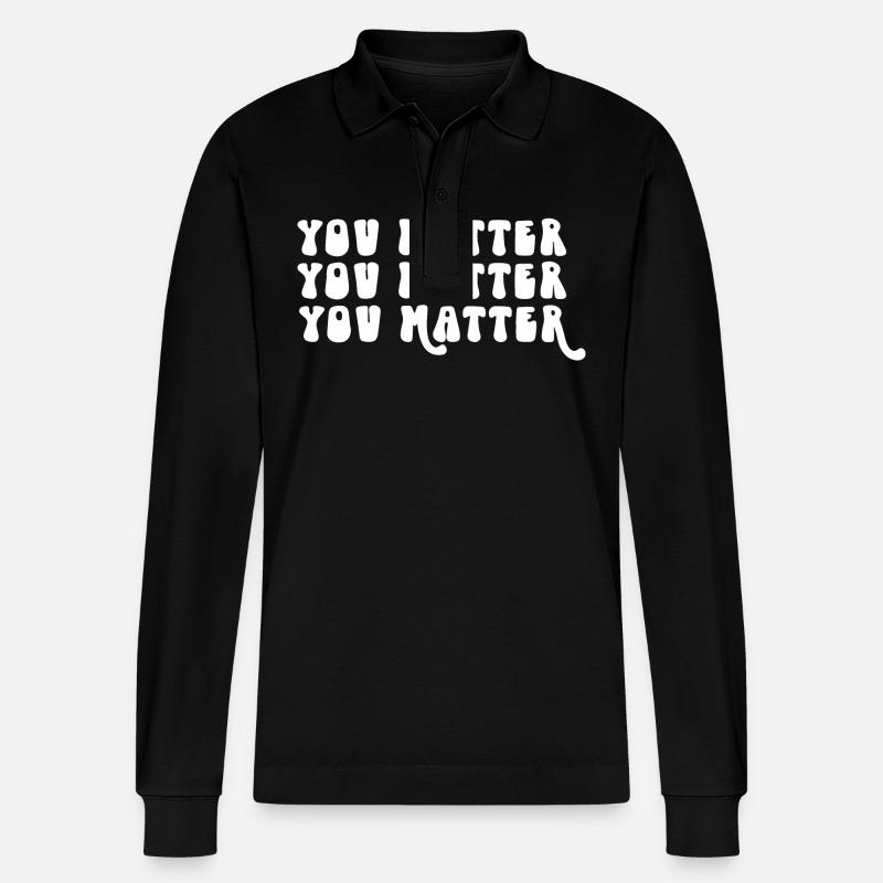 Vous comptez - Polo à manches longues bio PREPSTER Stanley/Stella Unisexe - noir