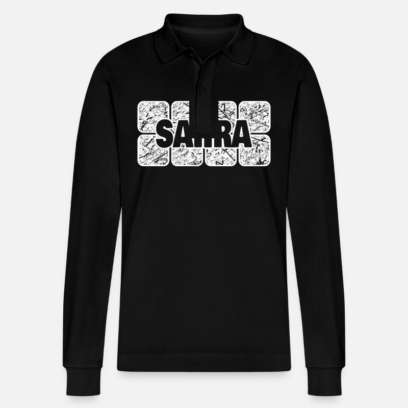 Sahra - Stanley/Stella Unisex Bio-Langarm-Poloshirt Prepster - Schwarz