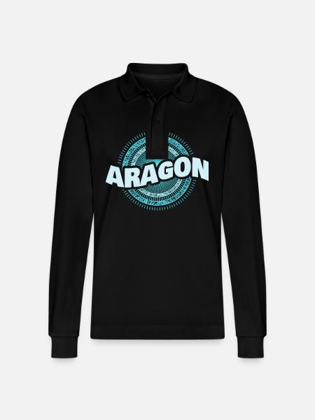 Aragon als Geschenkidee - Stanley/Stella Unisex Bio-Langarm-Poloshirt Prepster - Schwarz