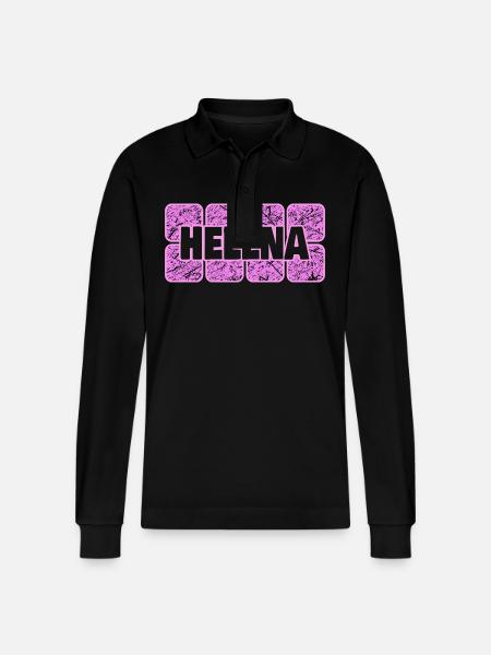 Helena als Ehefrau - Stanley/Stella Unisex Bio-Langarm-Poloshirt Prepster - Schwarz