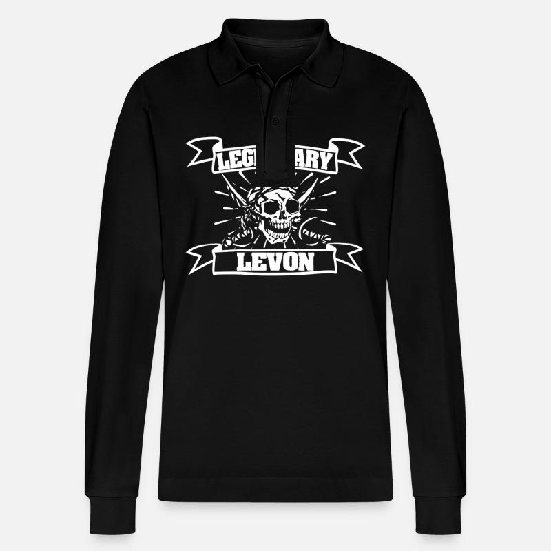 Cadeau pour Levon - Polo à manches longues bio PREPSTER Stanley/Stella Unisexe - noir