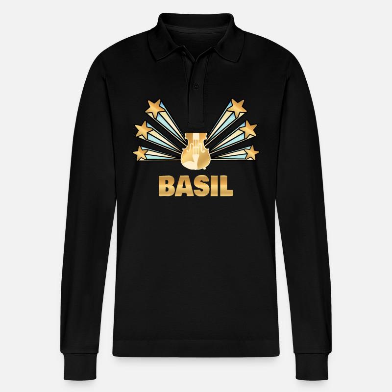 Cadeau pour le basilic - Polo à manches longues bio PREPSTER Stanley/Stella Unisexe - noir