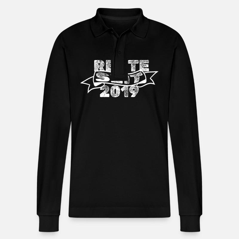 2019 - Stanley/Stella Unisex Bio-Langarm-Poloshirt Prepster - Schwarz