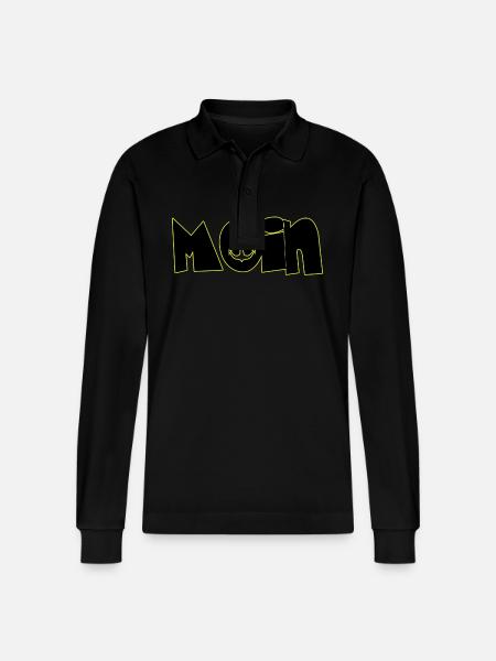 MOIN - Stanley/Stella Unisex Bio-Langarm-Poloshirt Prepster - Schwarz