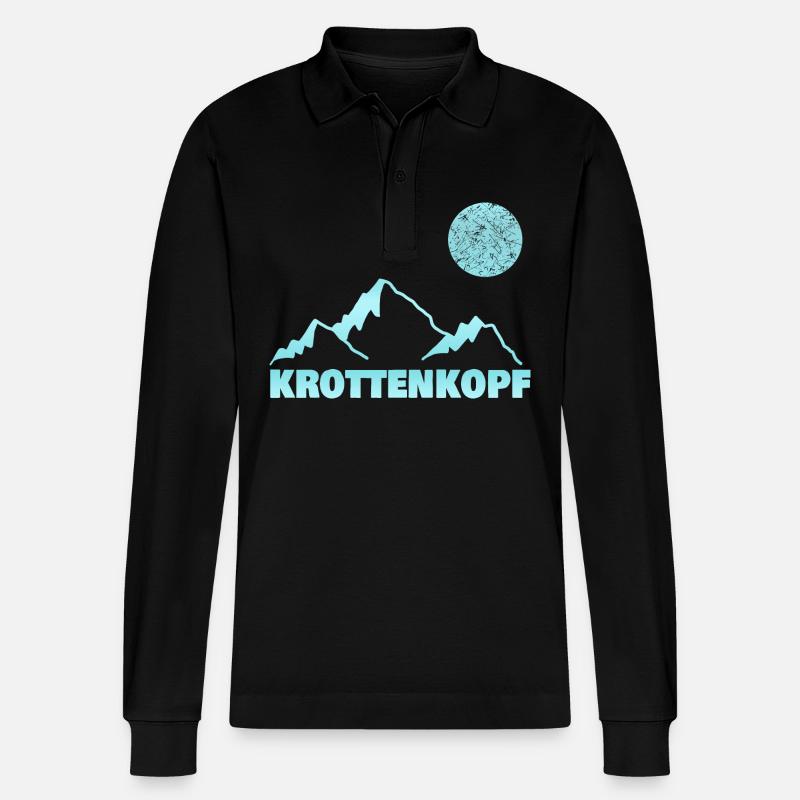 Bergsteigen krottenkopf - Stanley/Stella Unisex Bio-Langarm-Poloshirt Prepster - Schwarz