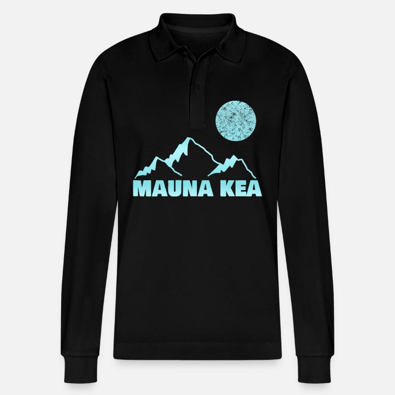Bergsteigen kea - Stanley/Stella Unisex Bio-Langarm-Poloshirt Prepster - Schwarz