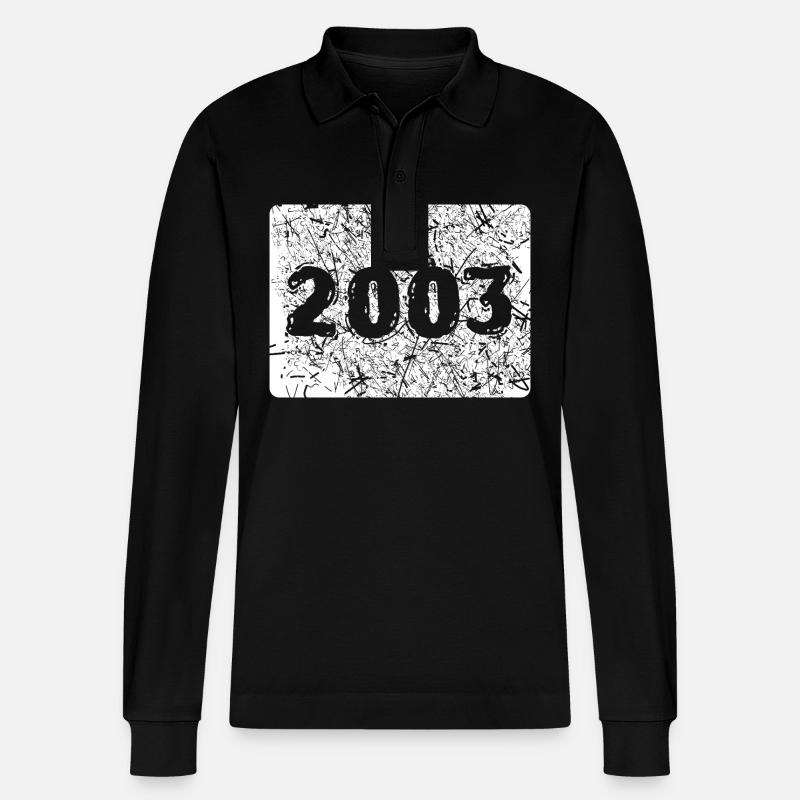 2003 2003 - Stanley/Stella Unisex Bio-Langarm-Poloshirt Prepster - Schwarz