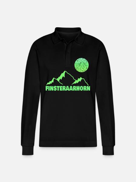 Finsteraarhorn comme grimpeur - Polo à manches longues bio PREPSTER Stanley/Stella Unisexe - noir