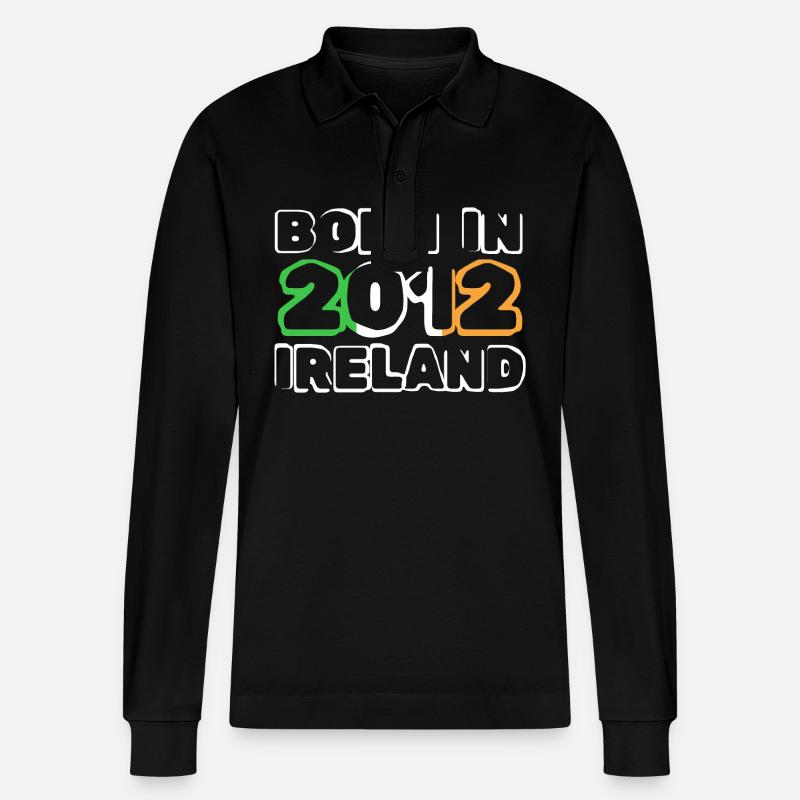Ireland 2012 - Stanley/Stella Unisex Bio-Langarm-Poloshirt Prepster - Schwarz