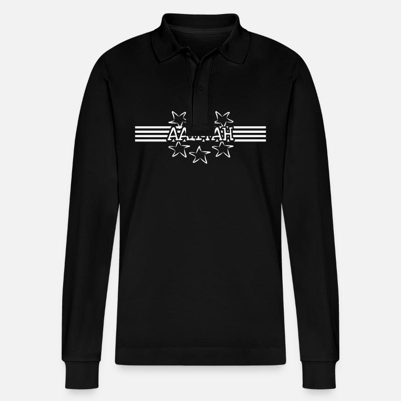 Aaliyah - Stanley/Stella Unisex Bio-Langarm-Poloshirt Prepster - Schwarz
