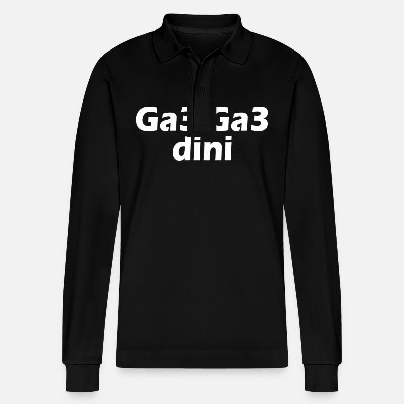 Ga3 ga3 dini - Stanley/Stella Organic Unisex Long-Sleeved Polo Shirt Prepster - black