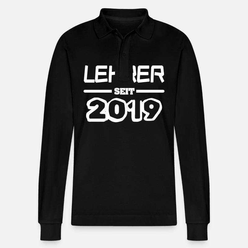2019 - Stanley/Stella Unisex Bio-Langarm-Poloshirt Prepster - Schwarz
