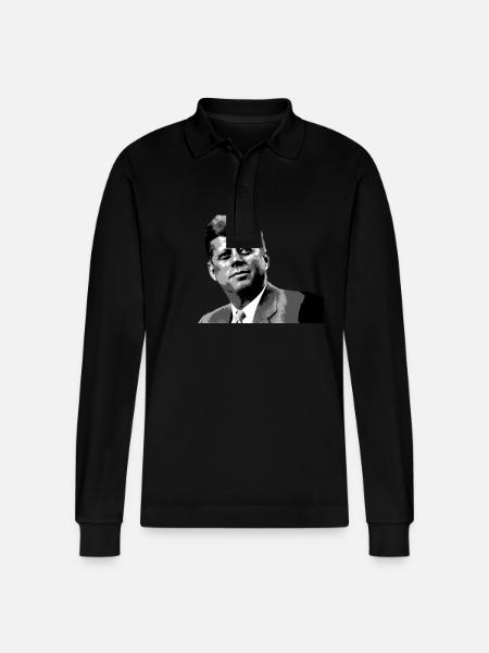 jfk - Stanley/Stella Unisex Bio-Langarm-Poloshirt Prepster - Schwarz
