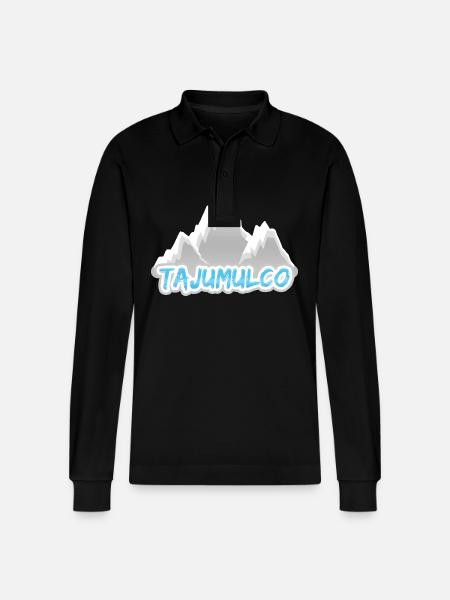 Mount Tajumulco - Stanley/Stella Organic Unisex Long-Sleeved Polo Shirt Prepster - black