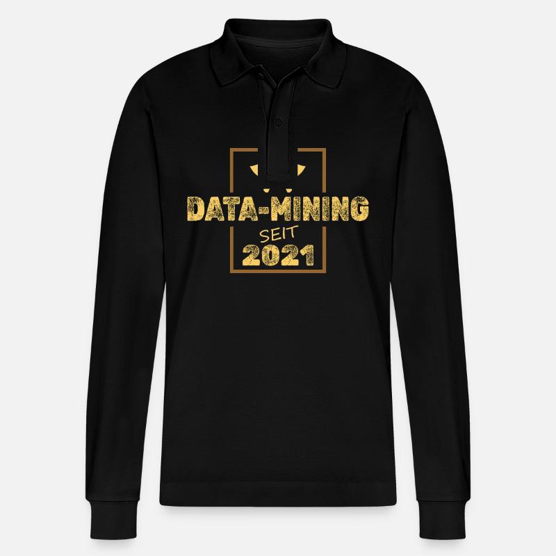 Data 2021 - Stanley/Stella Unisex Bio-Langarm-Poloshirt Prepster - Schwarz