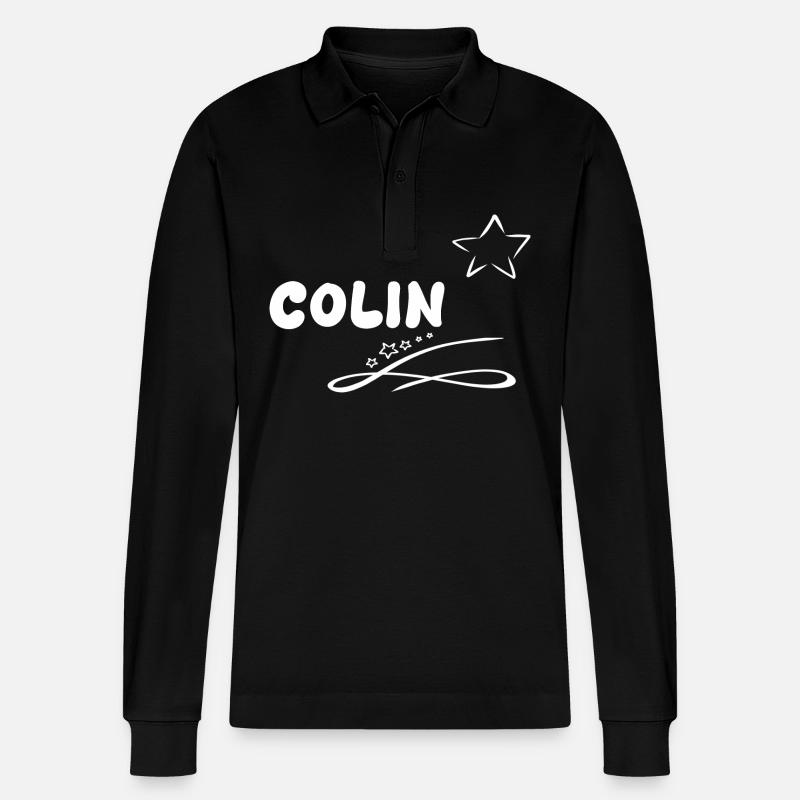 Cadeau Colin - Polo à manches longues bio PREPSTER Stanley/Stella Unisexe - noir