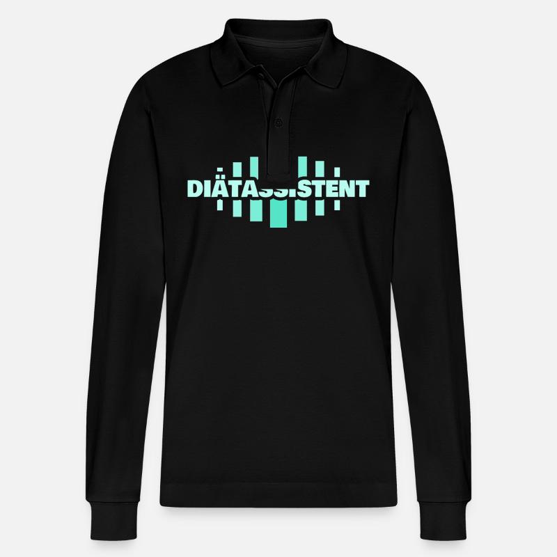 Beruf Diätassistent - Stanley/Stella Unisex Bio-Langarm-Poloshirt Prepster - Schwarz