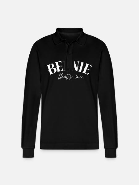 Bennie Benjamin Ben Benni Name - Stanley/Stella Organic Unisex Long-Sleeved Polo Shirt Prepster - black