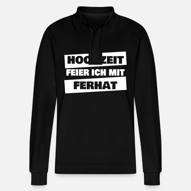 Cadeau pour Ferhat - Polo à manches longues bio PREPSTER Stanley/Stella Unisexe - noir