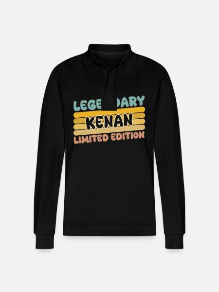 Kenan comme nom - Polo à manches longues bio PREPSTER Stanley/Stella Unisexe - noir