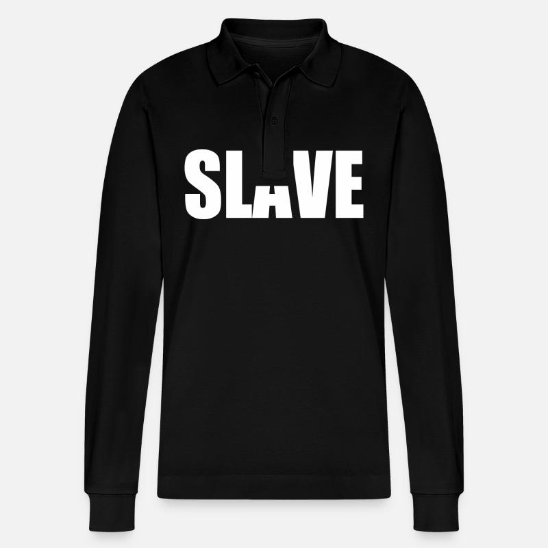 Slave - Stanley/Stella Unisex Bio-Langarm-Poloshirt Prepster - Schwarz