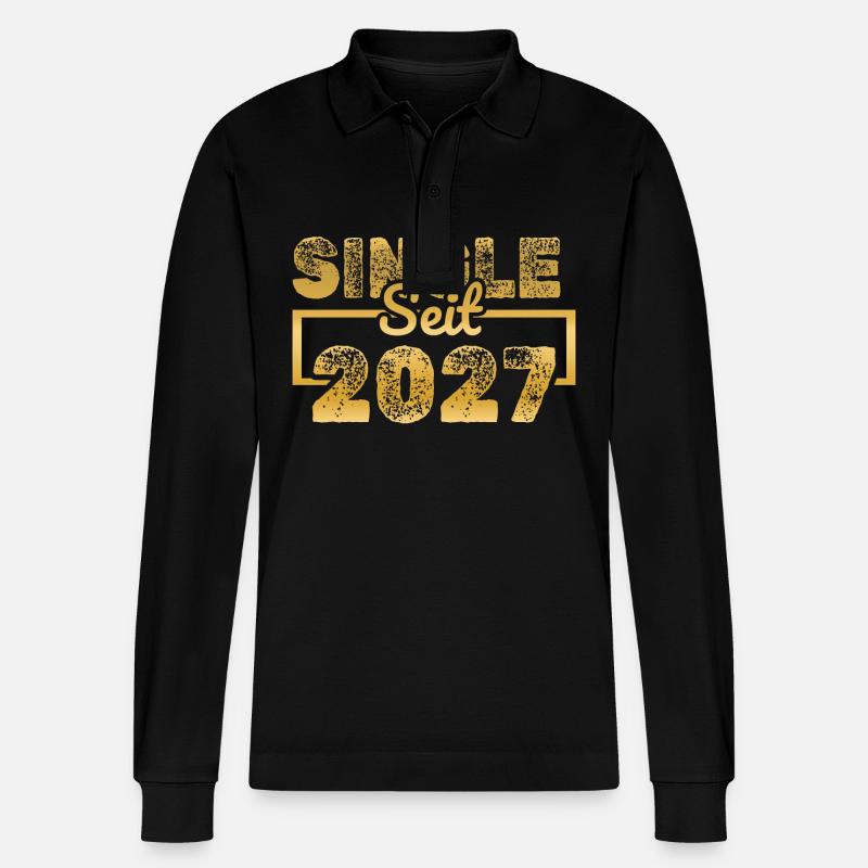 2027 2027 - Stanley/Stella Unisex Bio-Langarm-Poloshirt Prepster - Schwarz