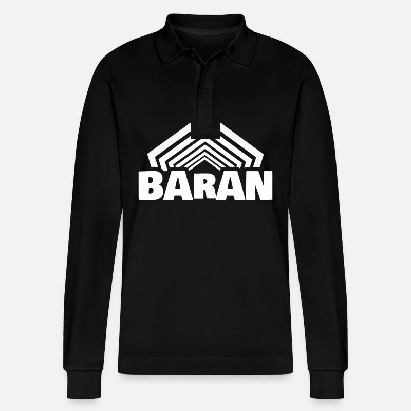 Baran comme prénom - Polo à manches longues bio PREPSTER Stanley/Stella Unisexe - noir