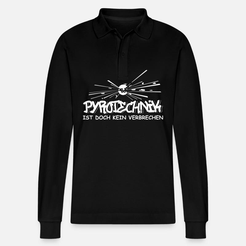 pyro - Stanley/Stella Unisex Bio-Langarm-Poloshirt Prepster - Schwarz