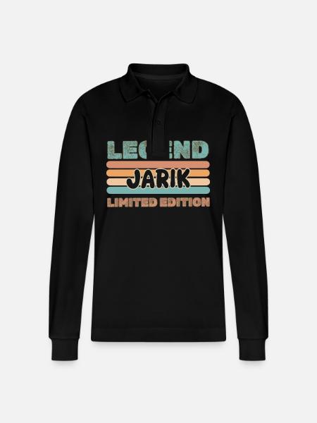 Jarik - Stanley/Stella Unisex Bio-Langarm-Poloshirt Prepster - Schwarz