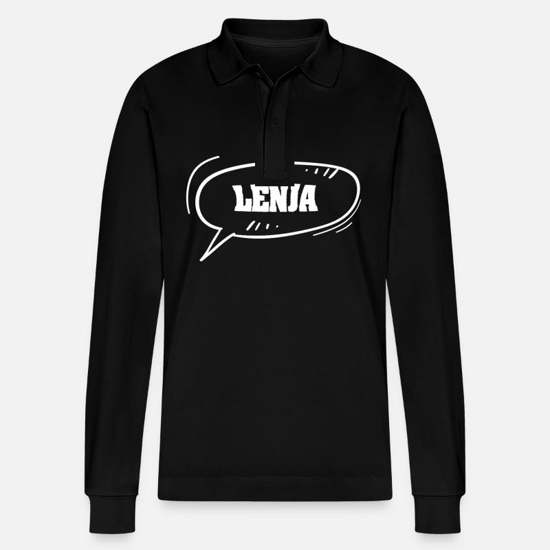 Lenja - Polo à manches longues bio PREPSTER Stanley/Stella Unisexe - noir