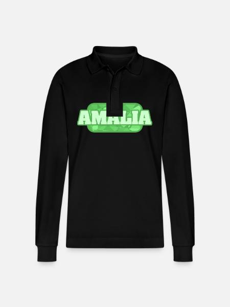 Gesundheit Amalia - Stanley/Stella Unisex Bio-Langarm-Poloshirt Prepster - Schwarz