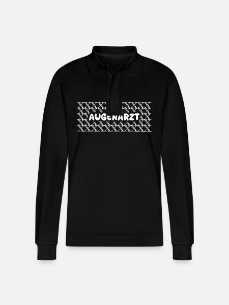Ophthalmologist as a job - Stanley/Stella Organic Unisex Long-Sleeved Polo Shirt Prepster - black