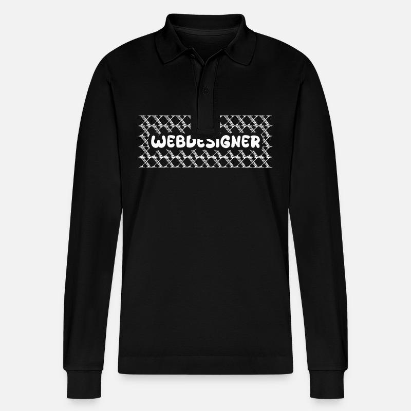 Emploi : Concepteur de sites Web - Polo à manches longues bio PREPSTER Stanley/Stella Unisexe - noir