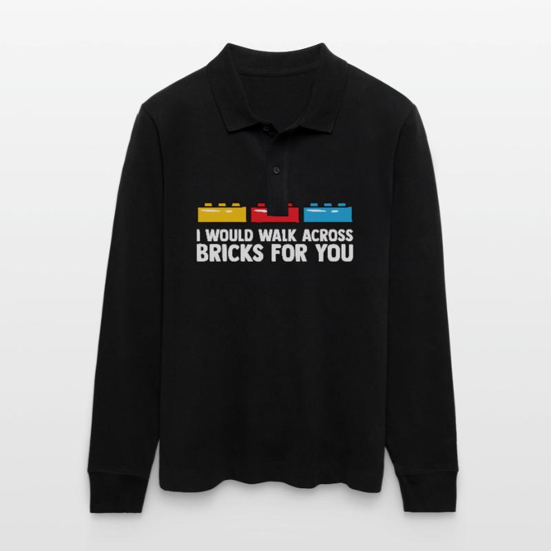 Brick Builder Brick Building Master Builder Stanley/Stella Organic Unisex Long-Sleeved Polo Shirt Prepster