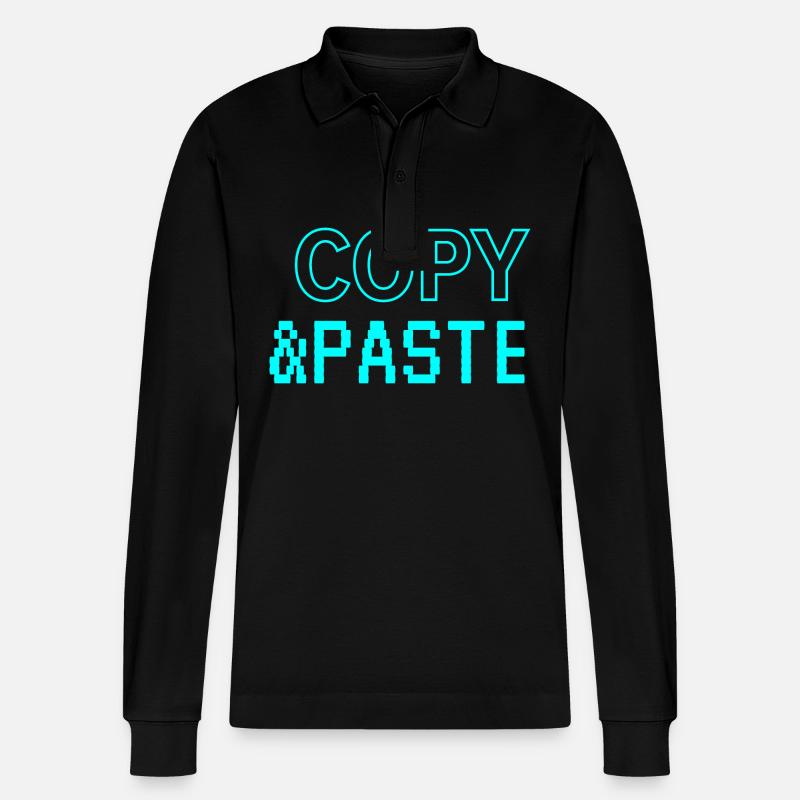 Copy & Paste - Stanley/Stella Unisex Bio-Langarm-Poloshirt Prepster - Schwarz