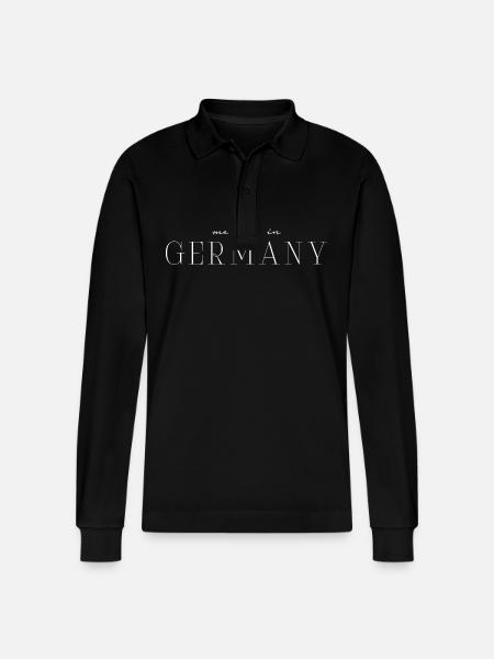 Germany Diversity T-Shirt - Stanley/Stella Organic Unisex Long-Sleeved Polo Shirt Prepster - black