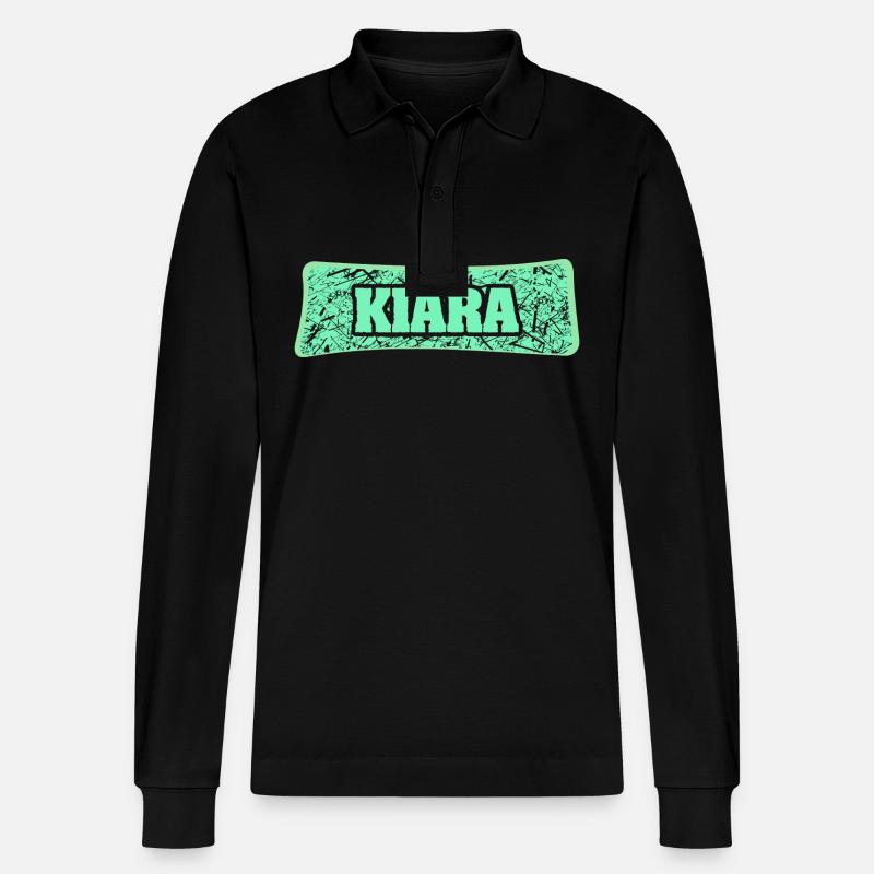 Kiara comme nom de naissance - Polo à manches longues bio PREPSTER Stanley/Stella Unisexe - noir