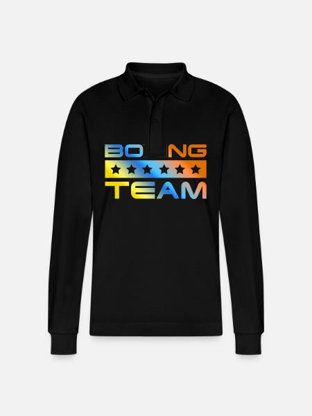 Boxing Crew Bunt - Stanley/Stella Unisex Bio-Langarm-Poloshirt Prepster - Schwarz