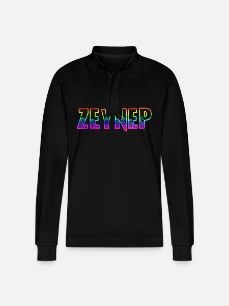 zeynep rs regenbogen - Stanley/Stella Unisex Bio-Langarm-Poloshirt Prepster - Schwarz