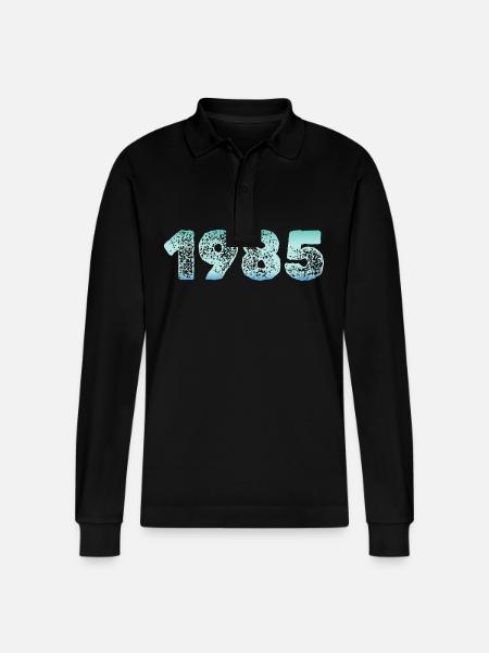 Cold 1985 - Stanley/Stella Organic Unisex Long-Sleeved Polo Shirt Prepster - black
