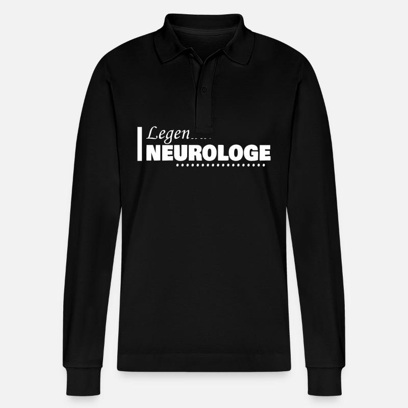 Profession : Neurologue - Polo à manches longues bio PREPSTER Stanley/Stella Unisexe - noir