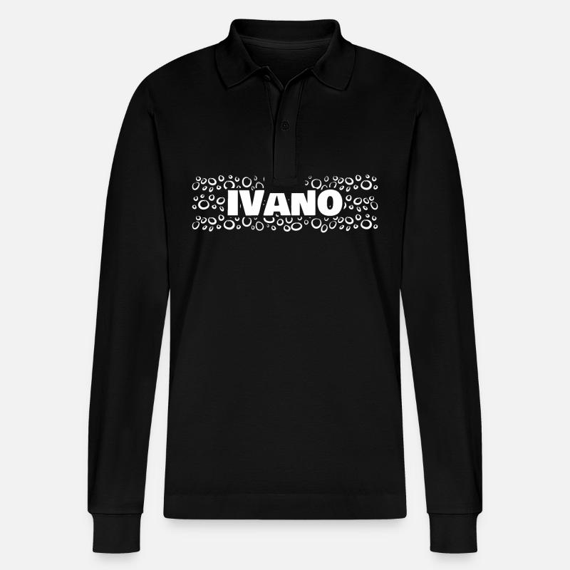 Ivano - Polo à manches longues bio PREPSTER Stanley/Stella Unisexe - noir