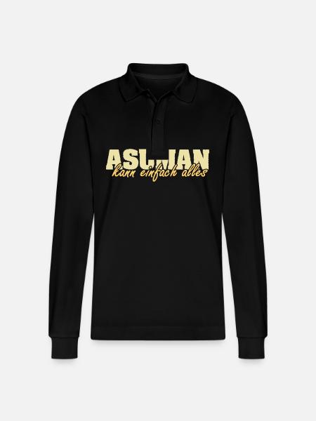 Ms. Asuman - Stanley/Stella Organic Unisex Long-Sleeved Polo Shirt Prepster - black