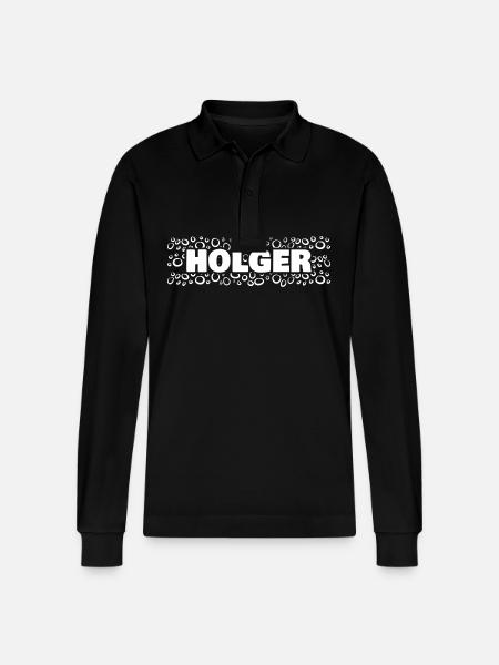 Cadeau pour Holger - Polo à manches longues bio PREPSTER Stanley/Stella Unisexe - noir