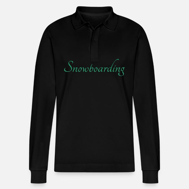 boarder - Stanley/Stella Unisex Bio-Langarm-Poloshirt Prepster - Schwarz