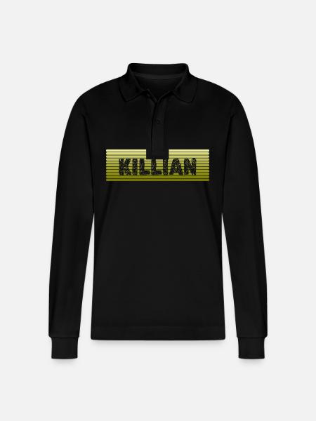 Killian - Stanley/Stella Organic Unisex Long-Sleeved Polo Shirt Prepster - black